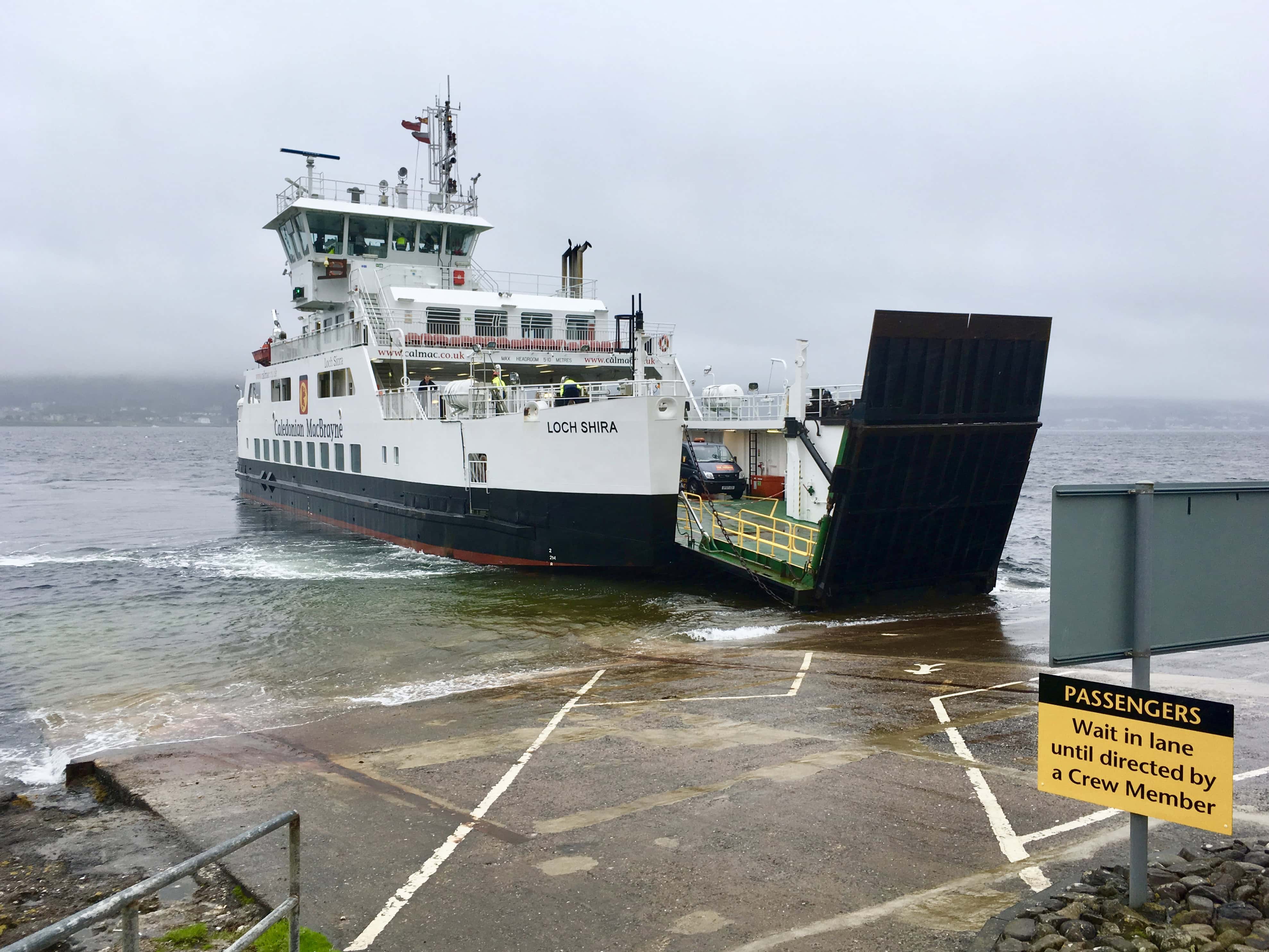 Caledonian MacBrayne Ferry arriving at Great Cumbrae Island by Jez Braithwaite