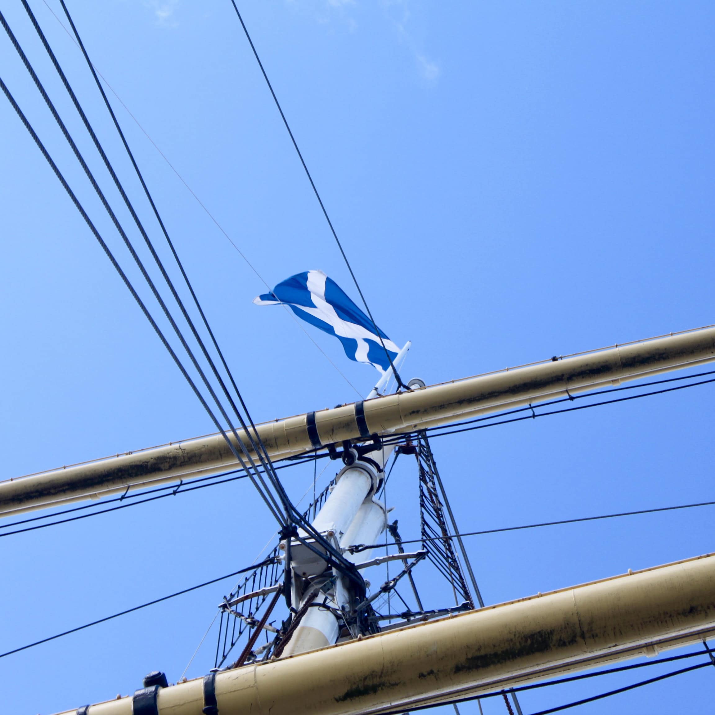 St Andrews Cross on the Glenlee by Jez Braithwaite