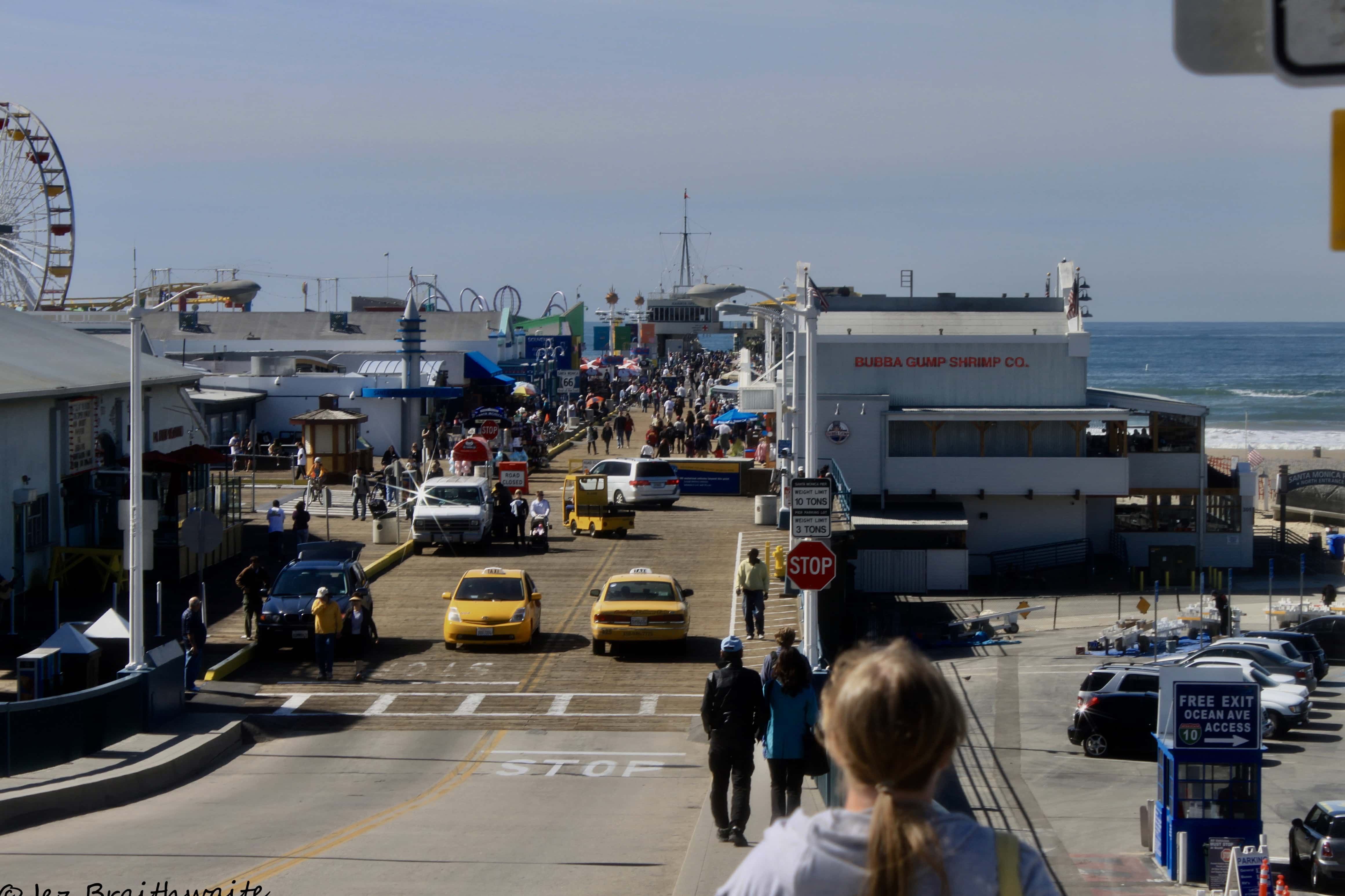 Taxis on Santa Monica Pier