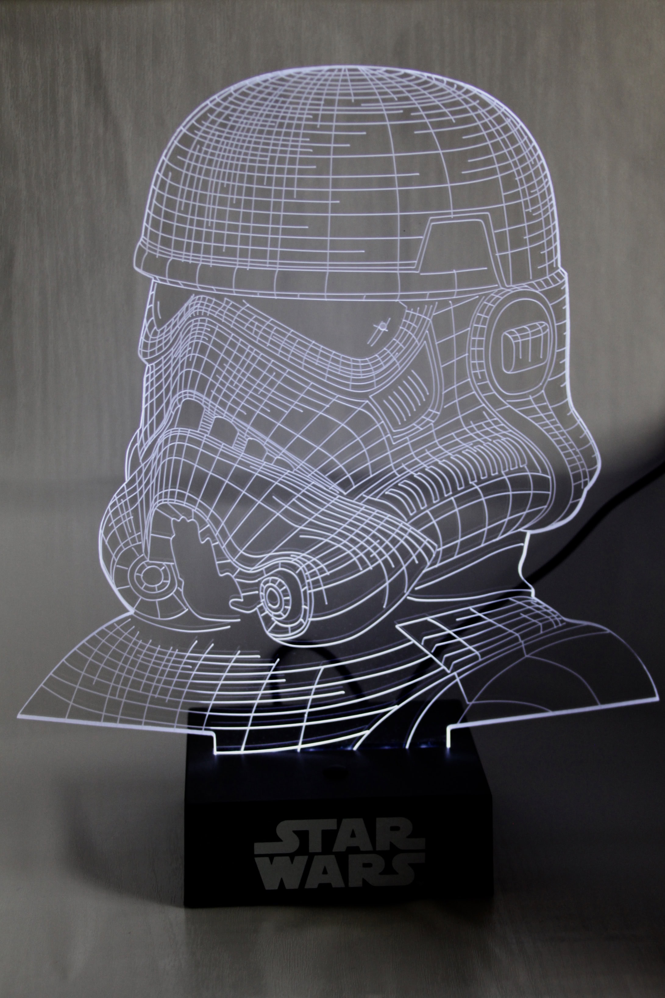 Stormtrooper 3D lamp by Jez Braithwaite