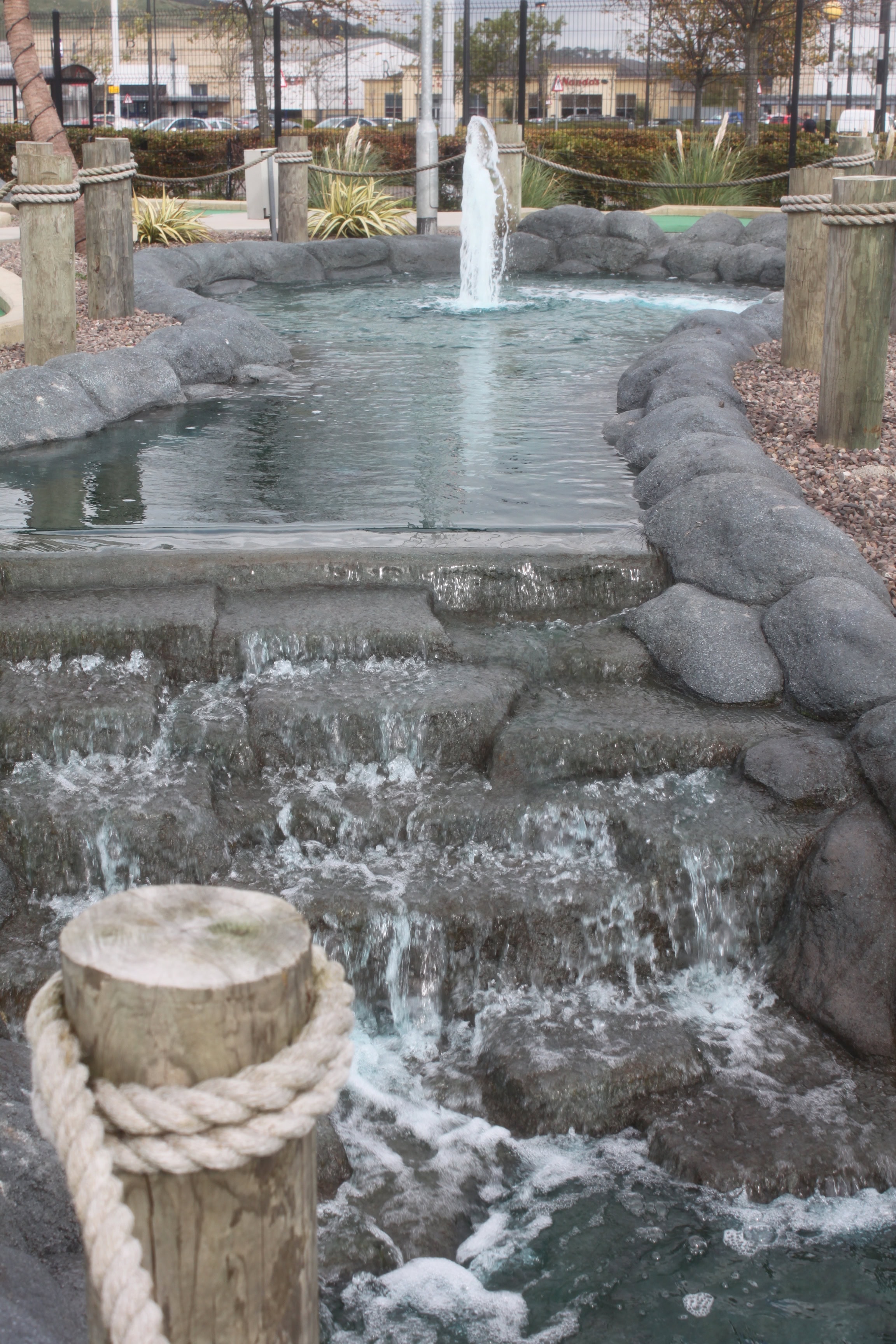 Water Hazard by Jez Braithwaite at Adventure Golf Island nr Edinburgh