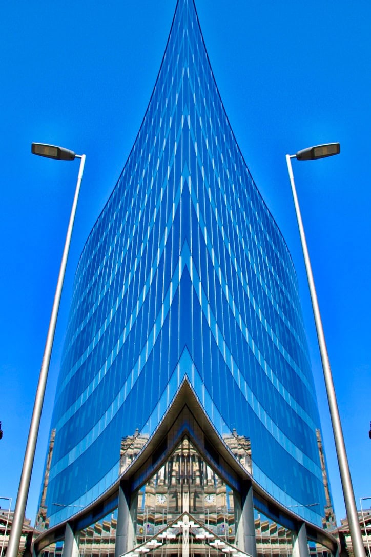 Reflections on Ingram Street - Vertical symmetry