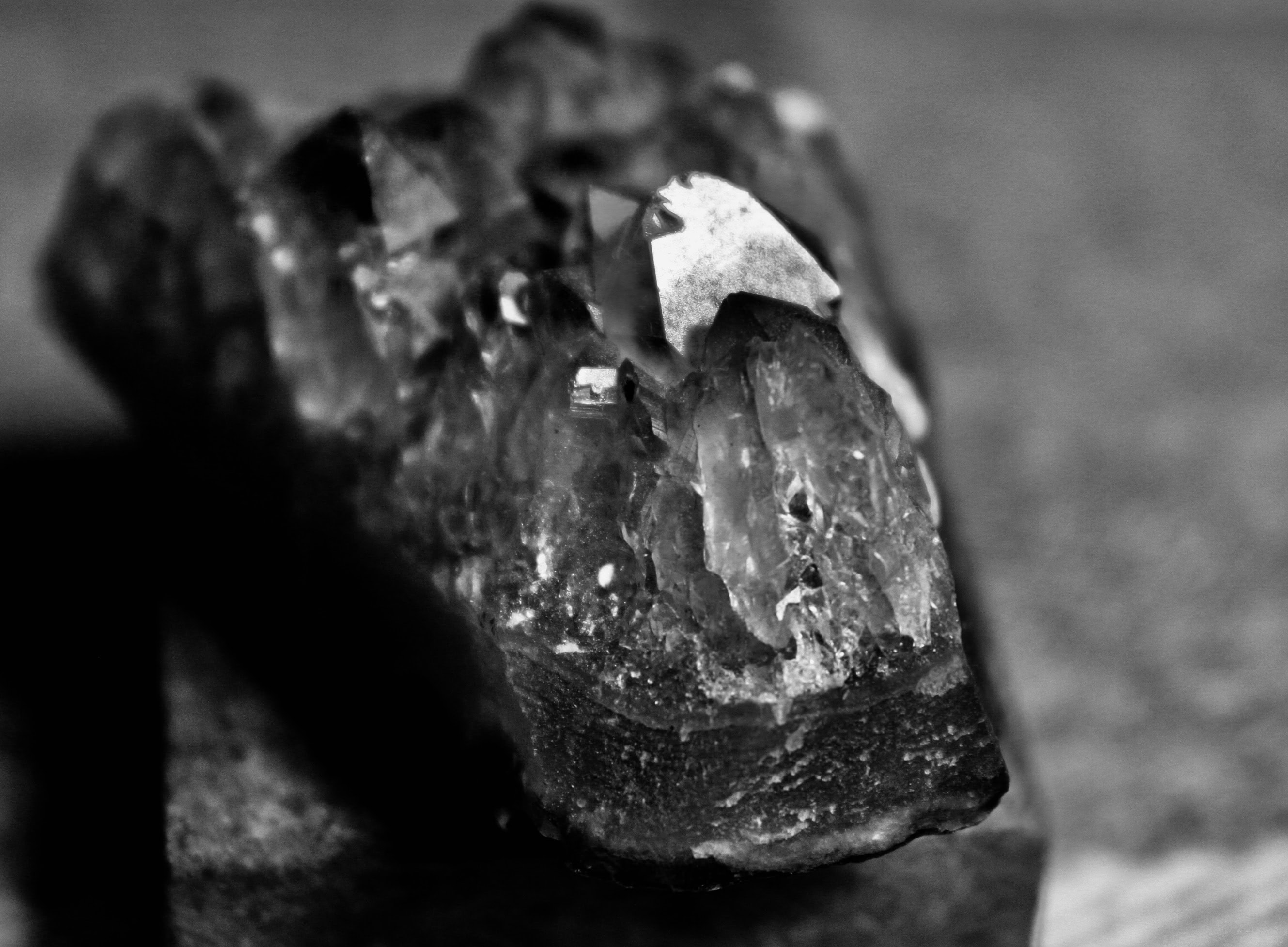 Amethyst in monochrome