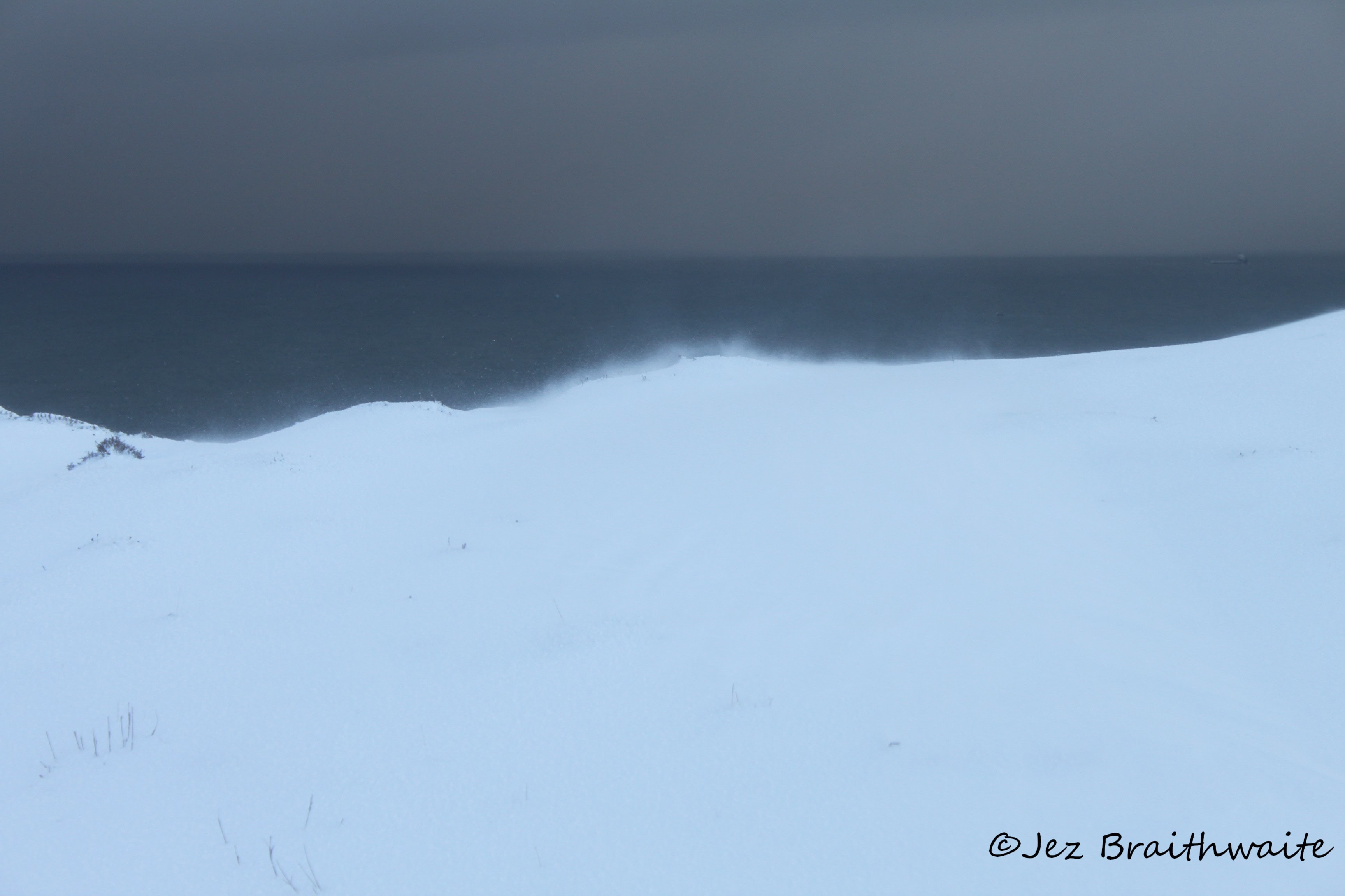 Wind driven snow