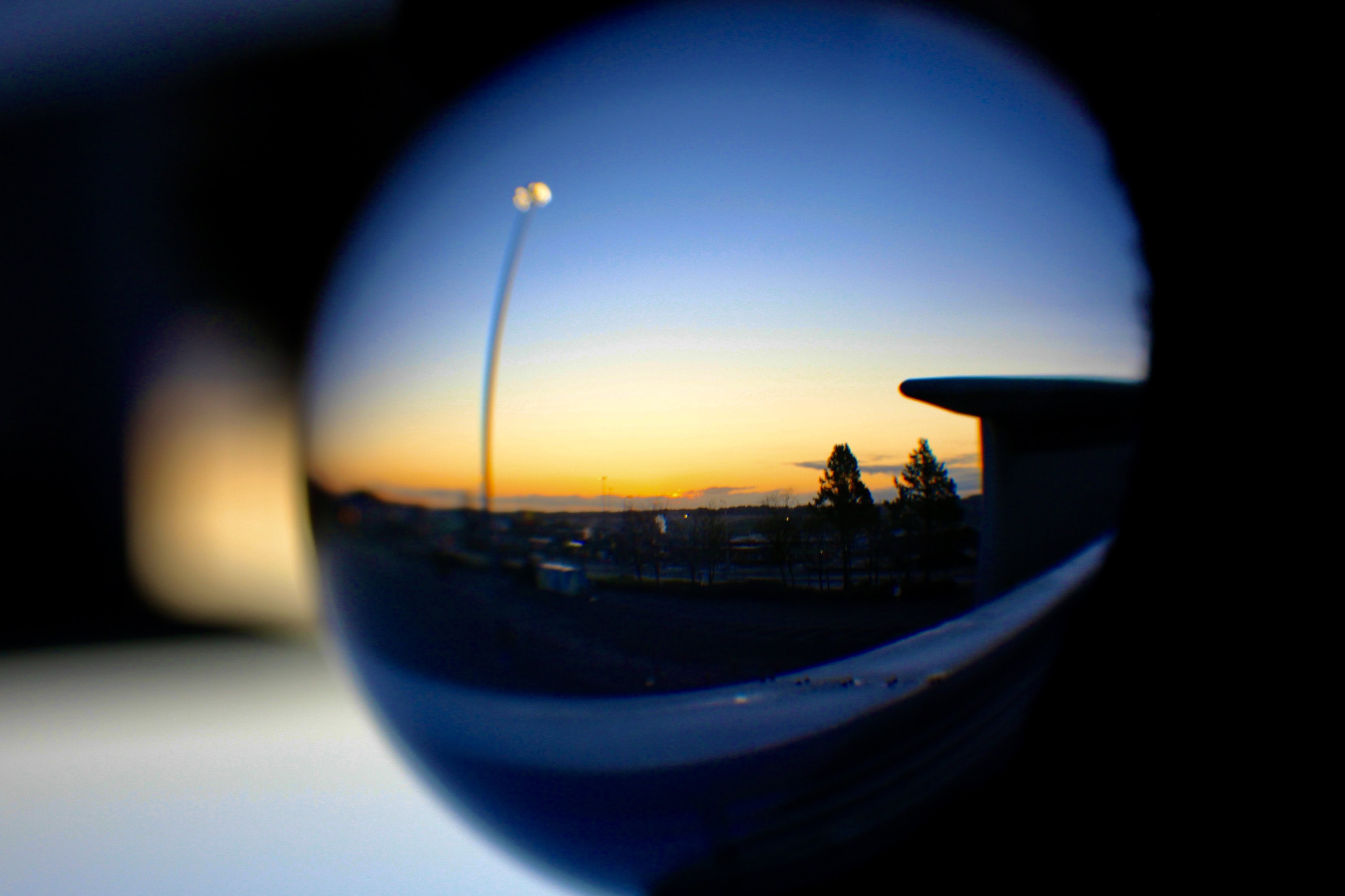 Lensball at dawn
