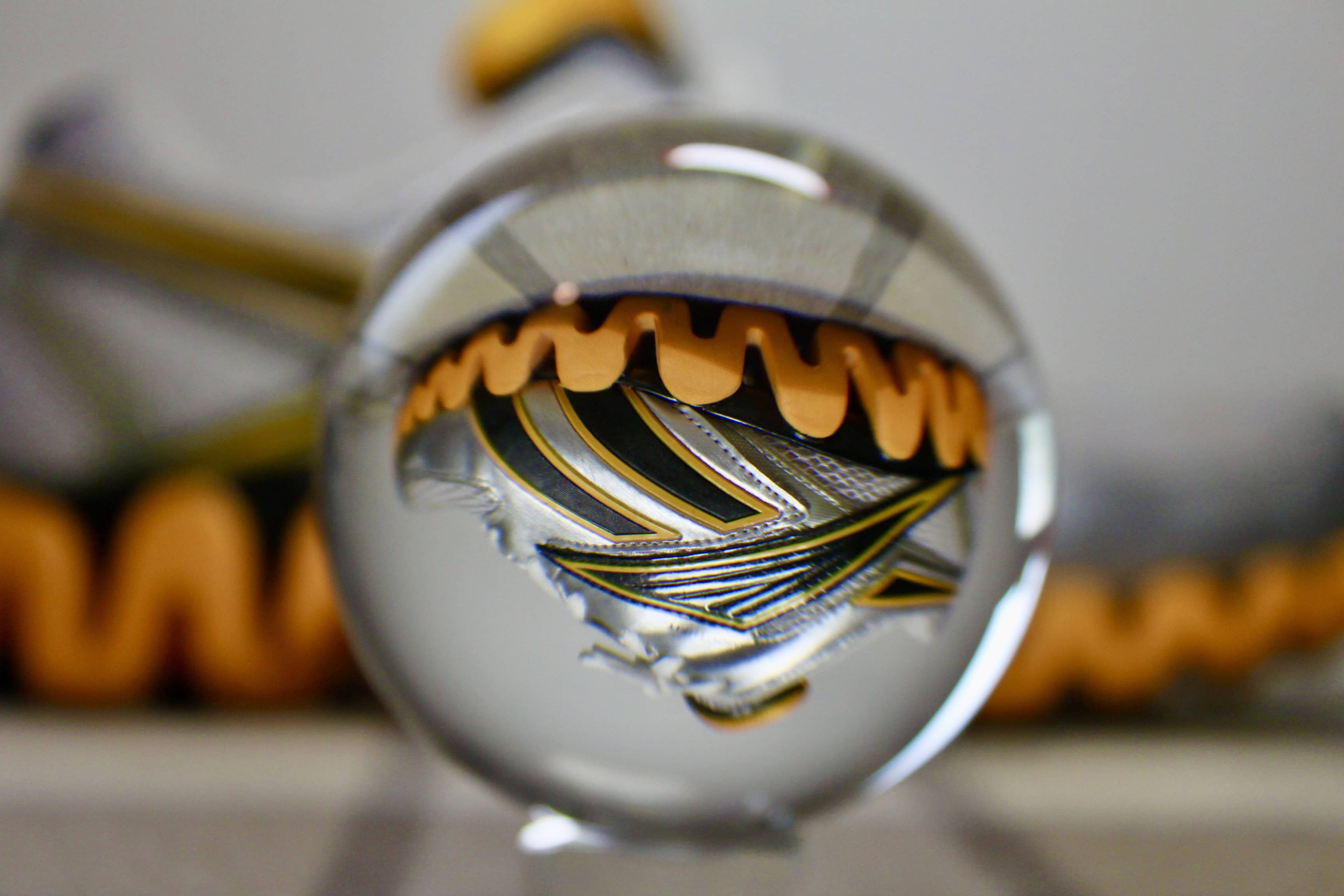 Orange through a Lensball — Lensball Playtime #7 and Friendly Friday