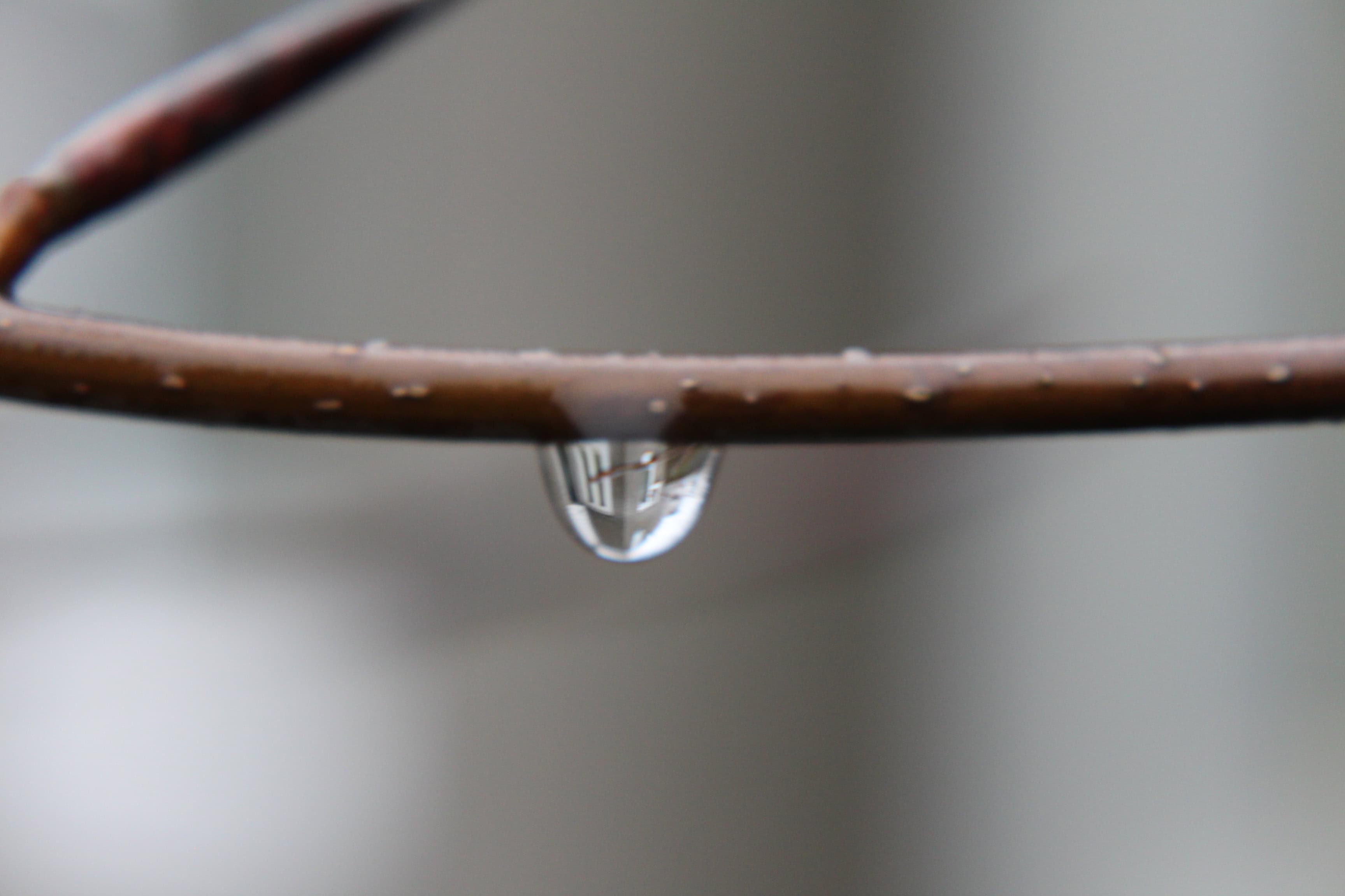 House in a water droplet