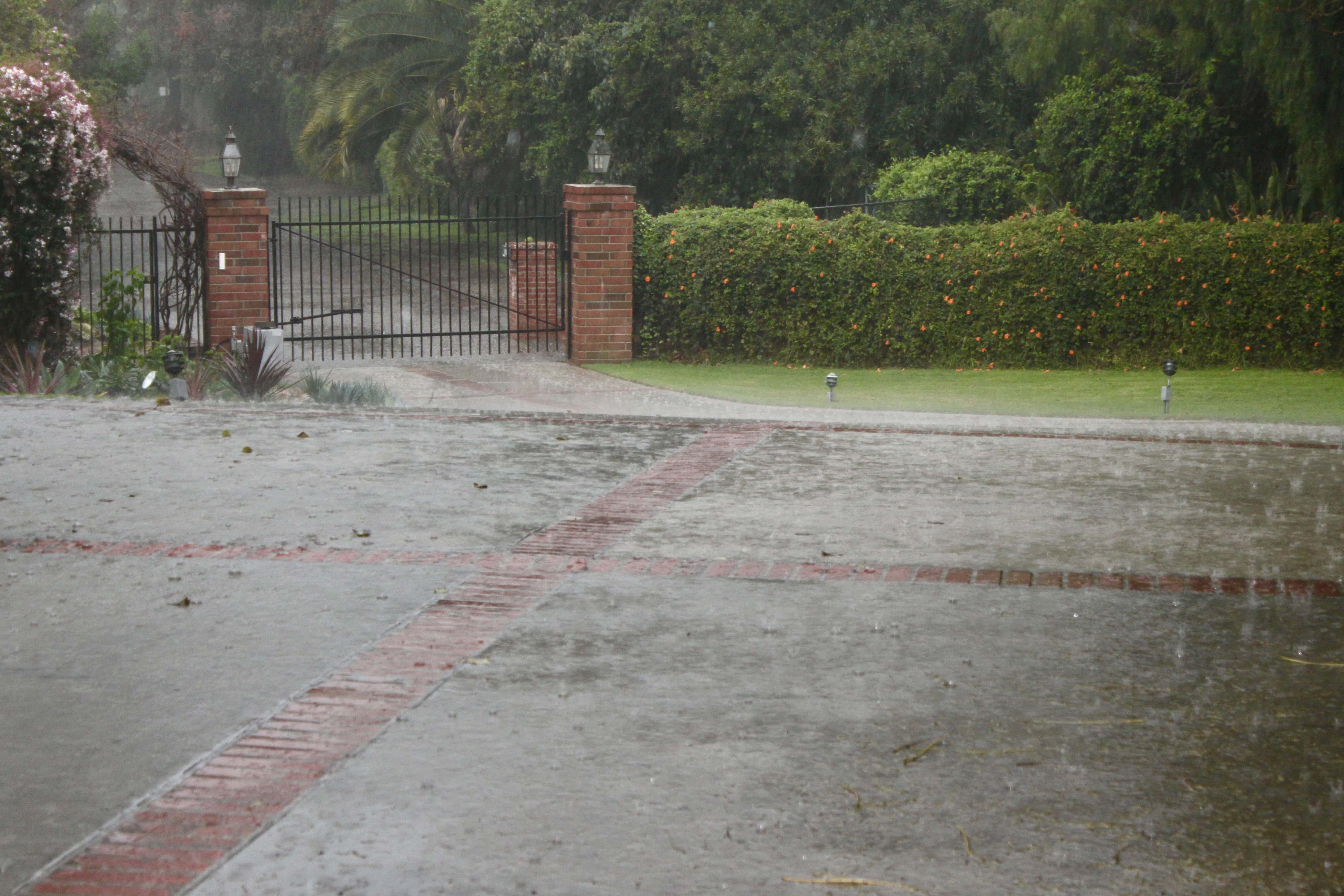 Malibu downpour