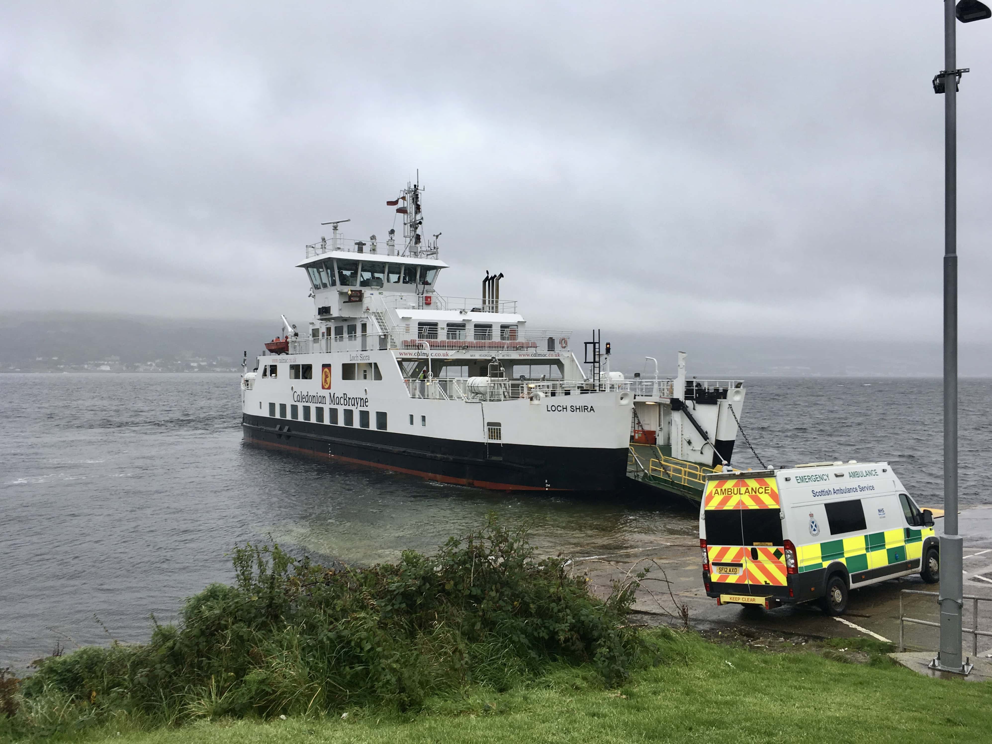 CalMac ferry at Great Cumbrae Island