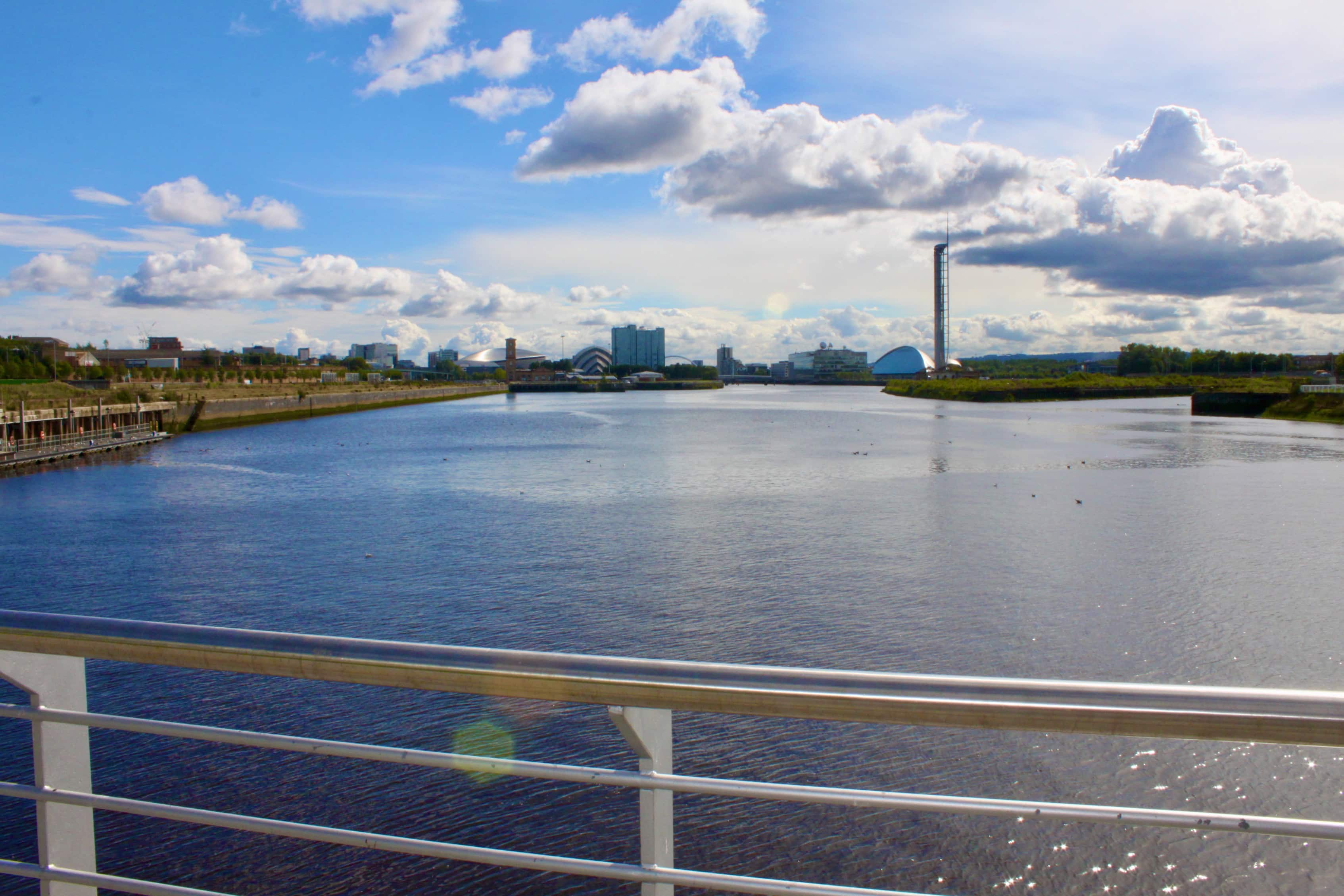 Glasgow in the distance