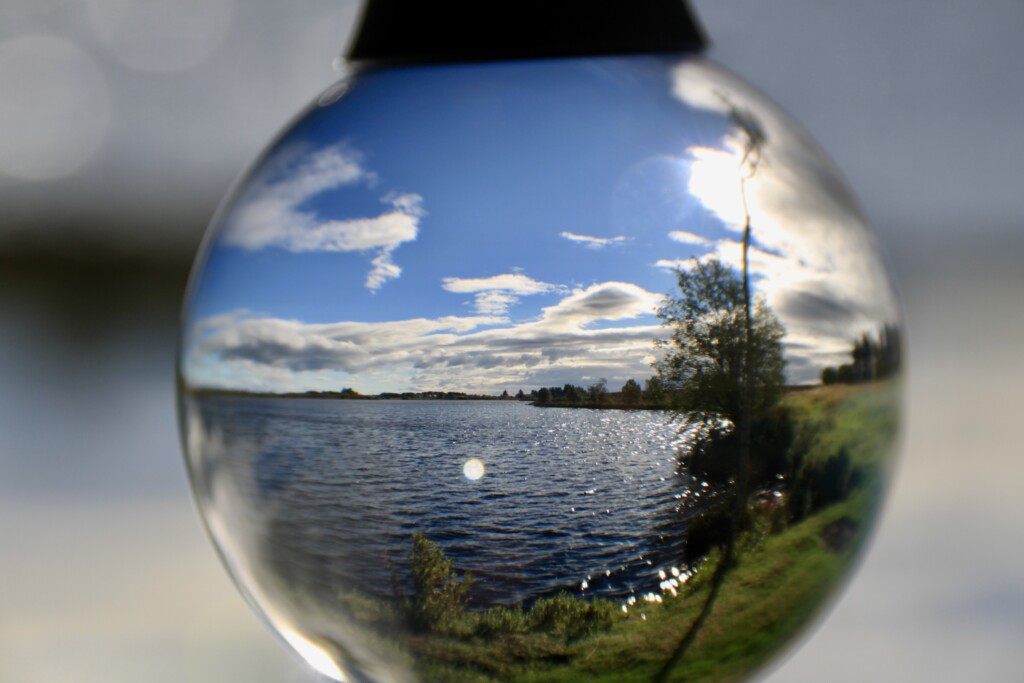 Fannyside Loch in a lensball