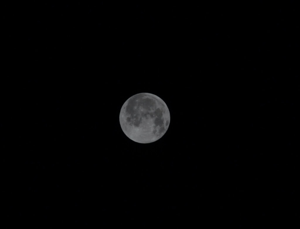 Under exposed full moon