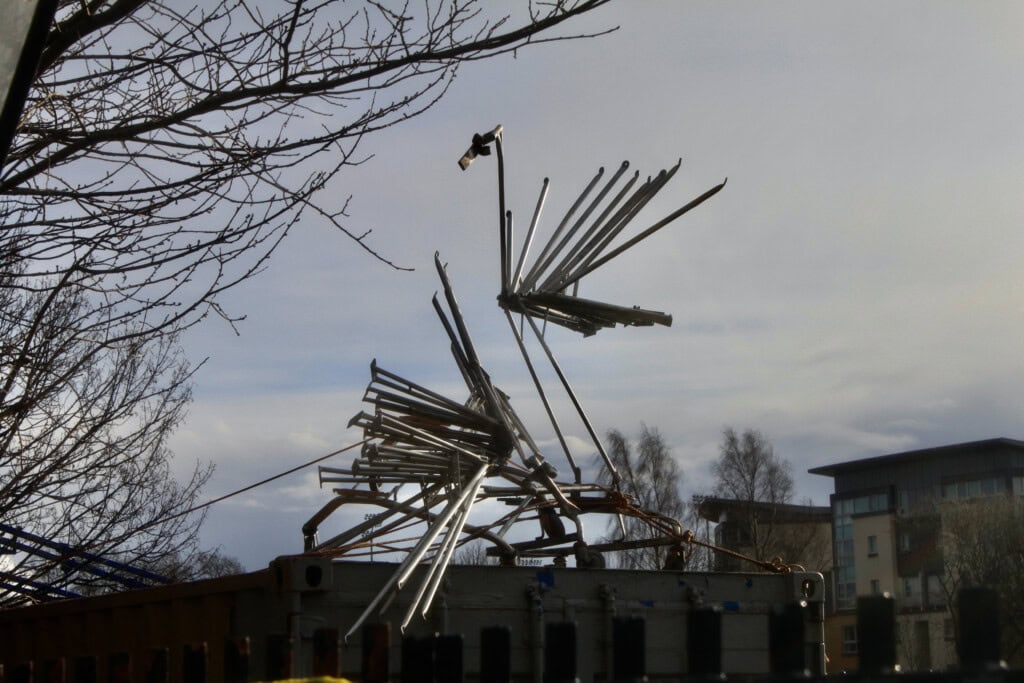 Swan sculpture