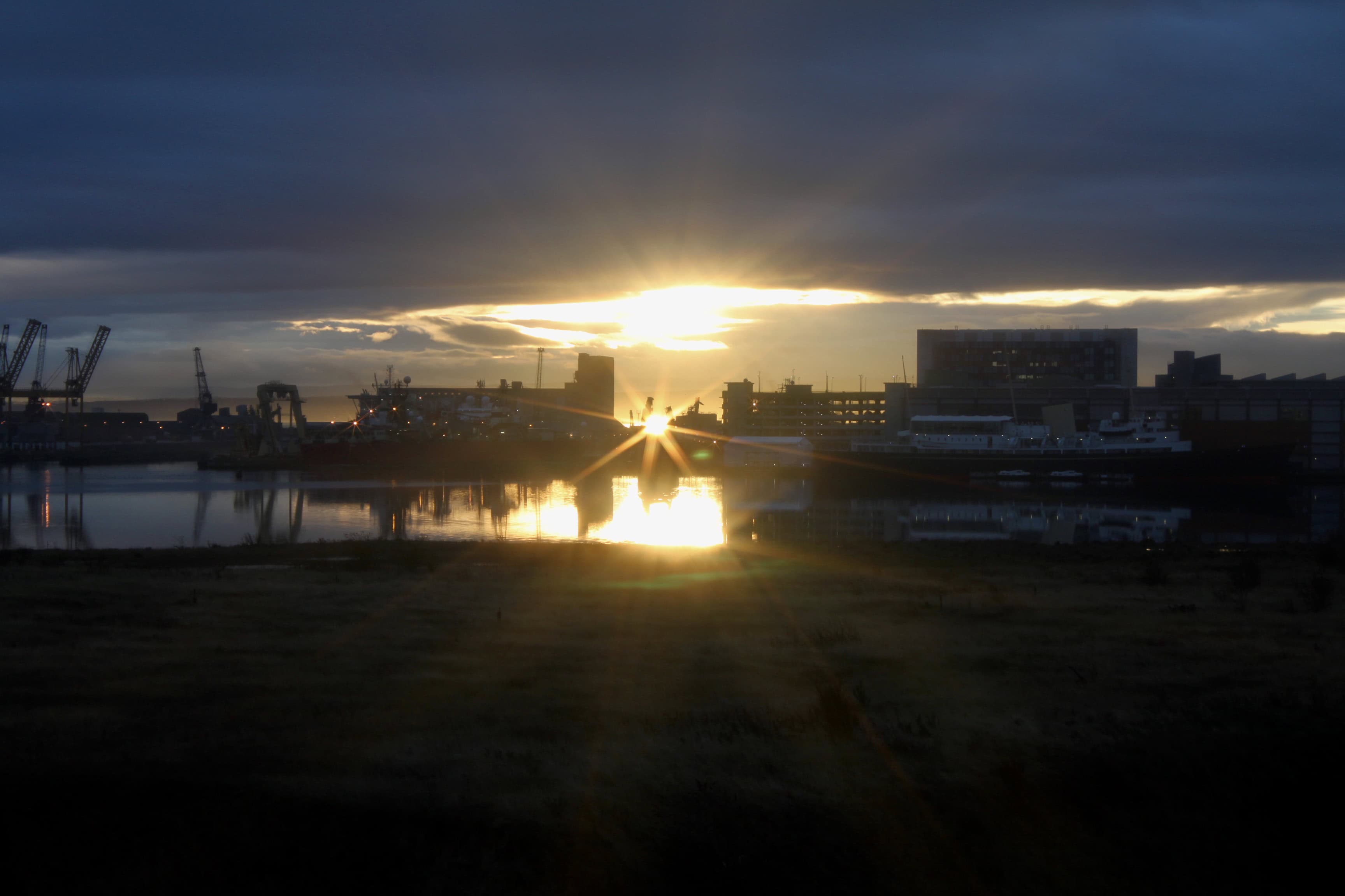 Sunset Over Leith — Bright Squares Apr 27