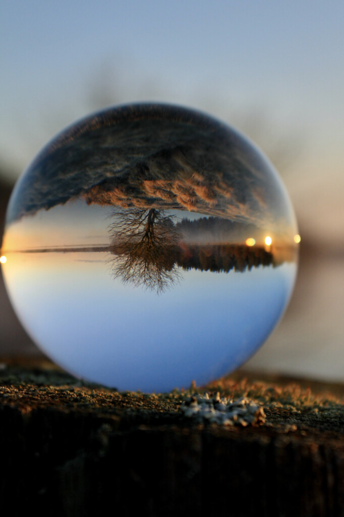 Fannyside Lochs in a lensball