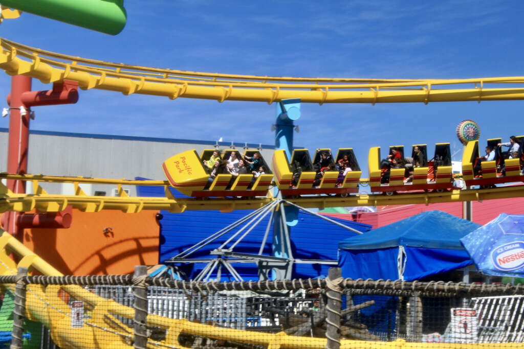 Rollercoaster at Santa Monica Pier