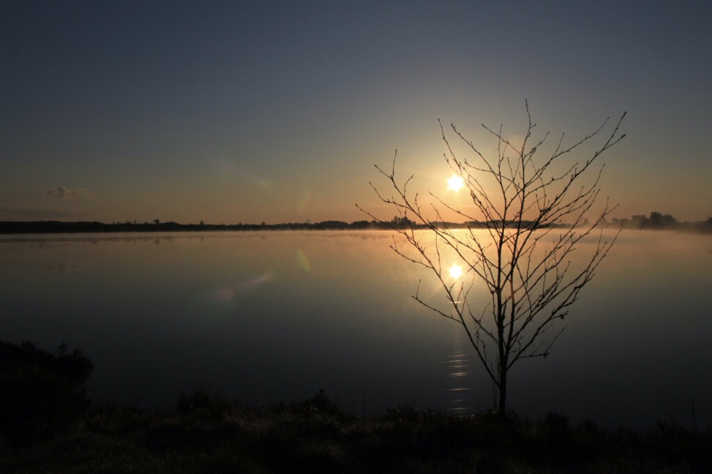 Sunrise over Fannyside Lochs