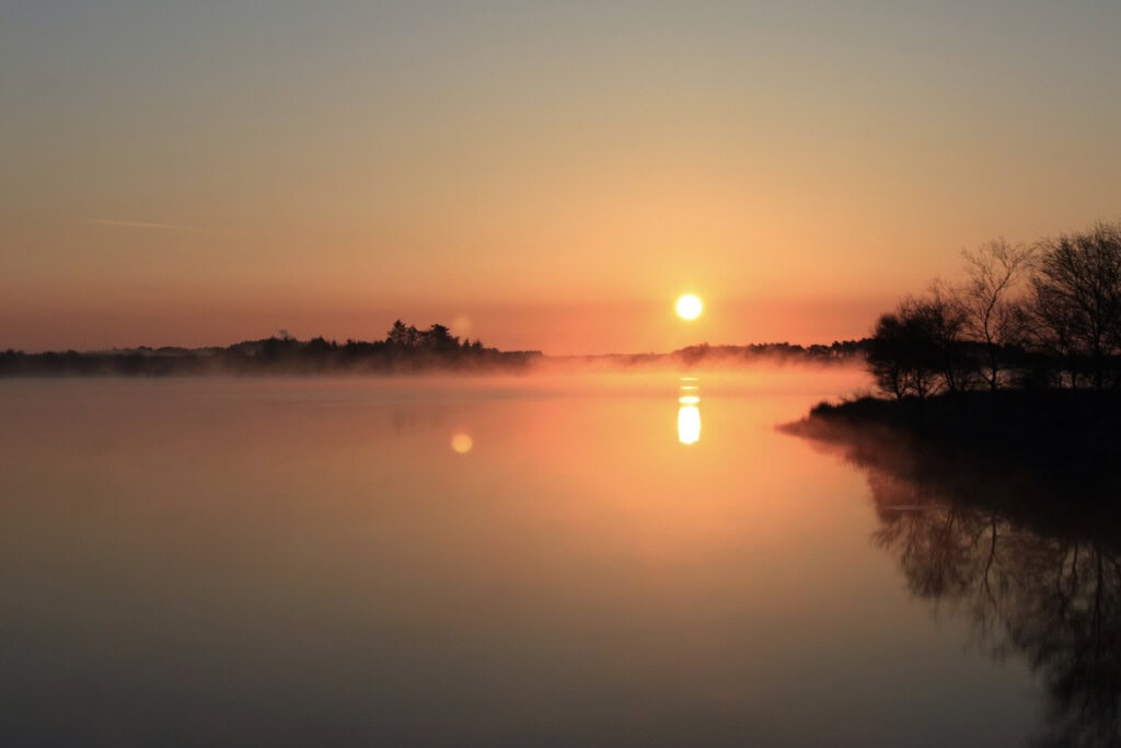 Sunrise over Fannyside Lochs