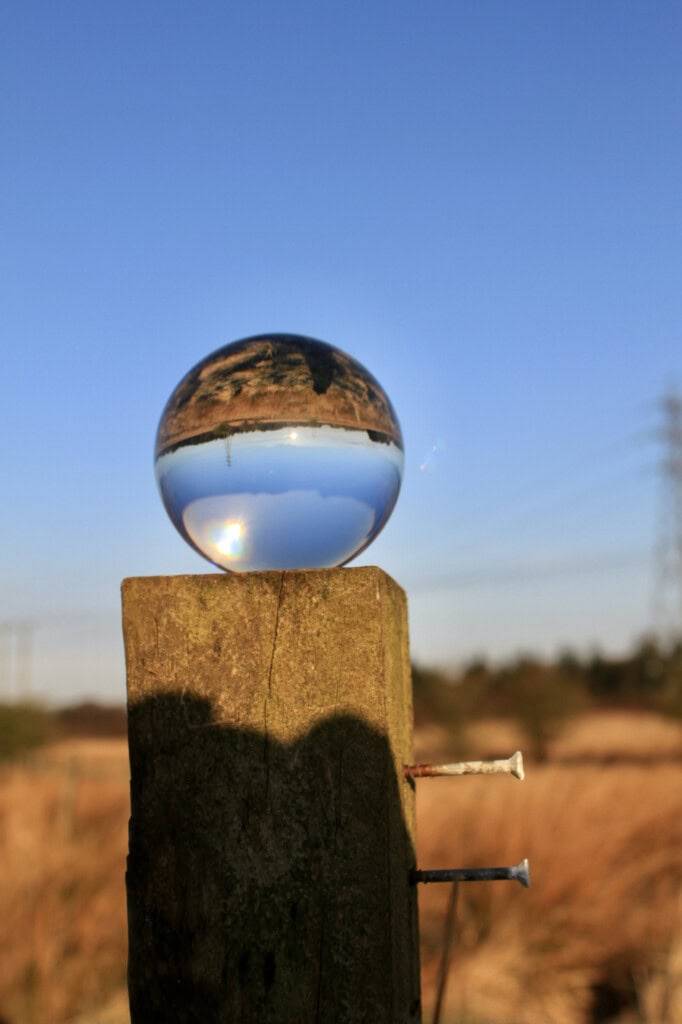 Lensball landscape