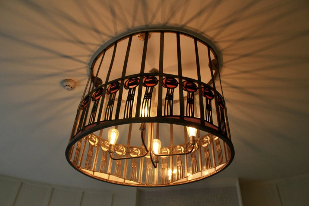 Charles Rennie Mackintosh light fixture