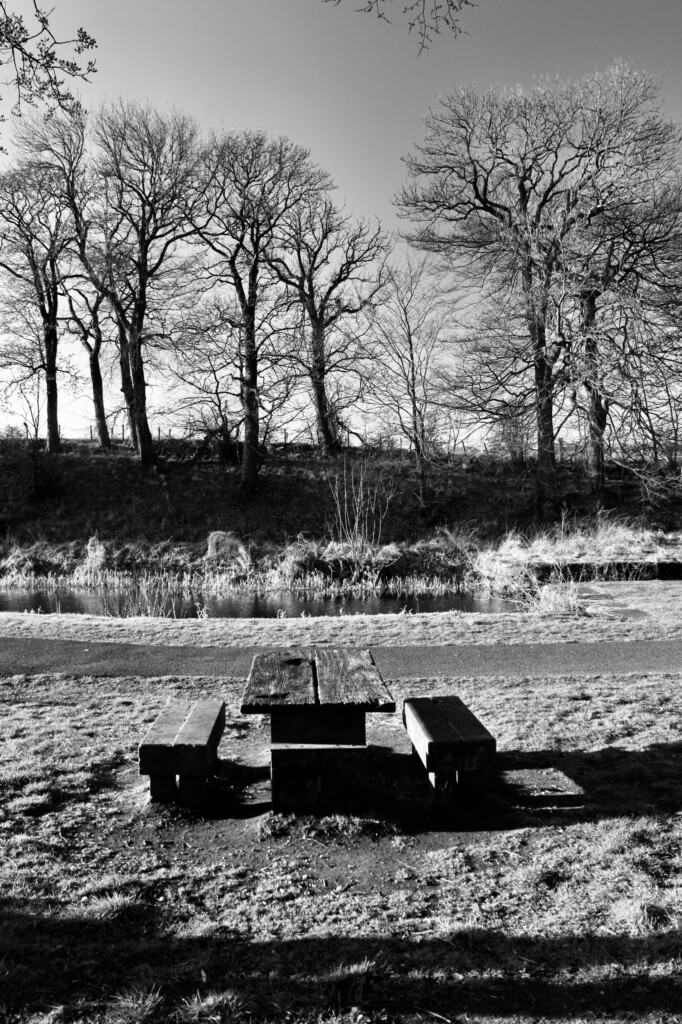 Picnic bench at the Forth & Clyde Canal