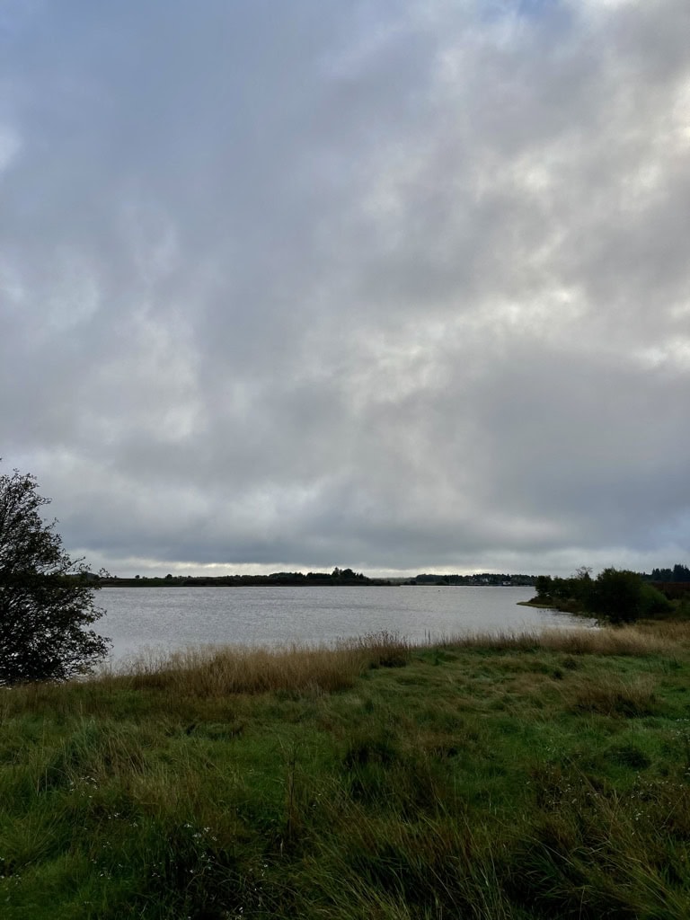 Grey skies over Fannyside Lochs