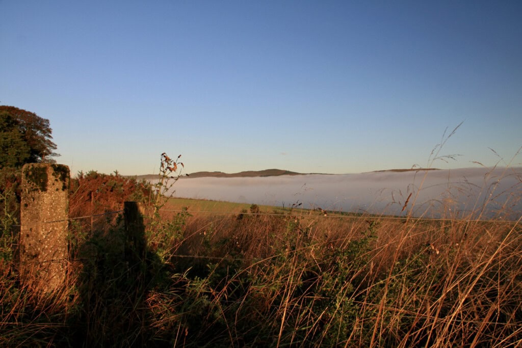 Low cloud in the Forth Clyde Valley