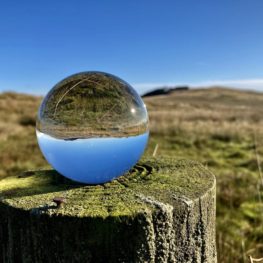 Lensball landscape