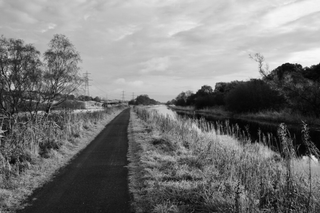 Canal path alongside Forth & Clyde Canal