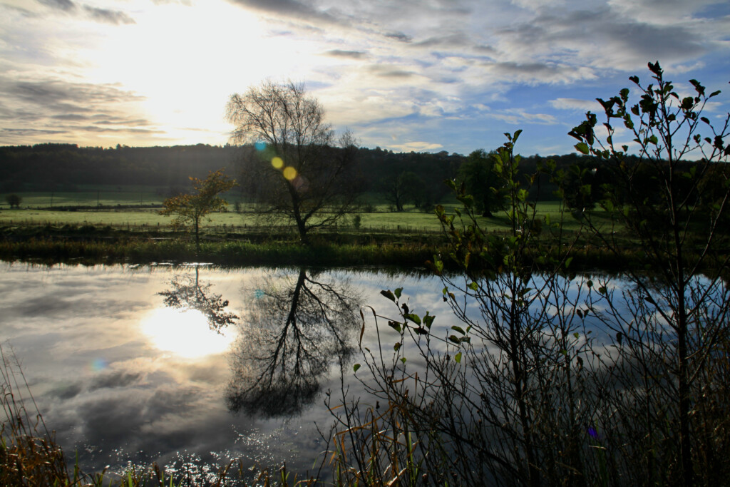 Low sun on Forth & Clyde Canal