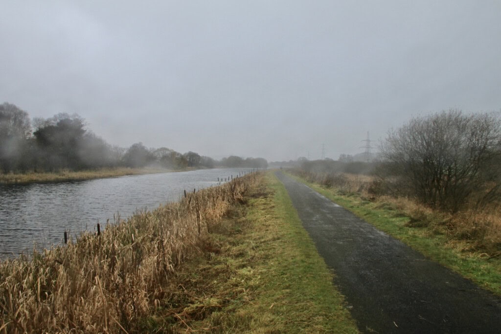Forth & Clyde Canal in the rain