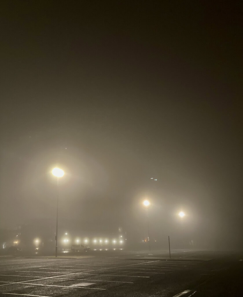 Hidden by the fog