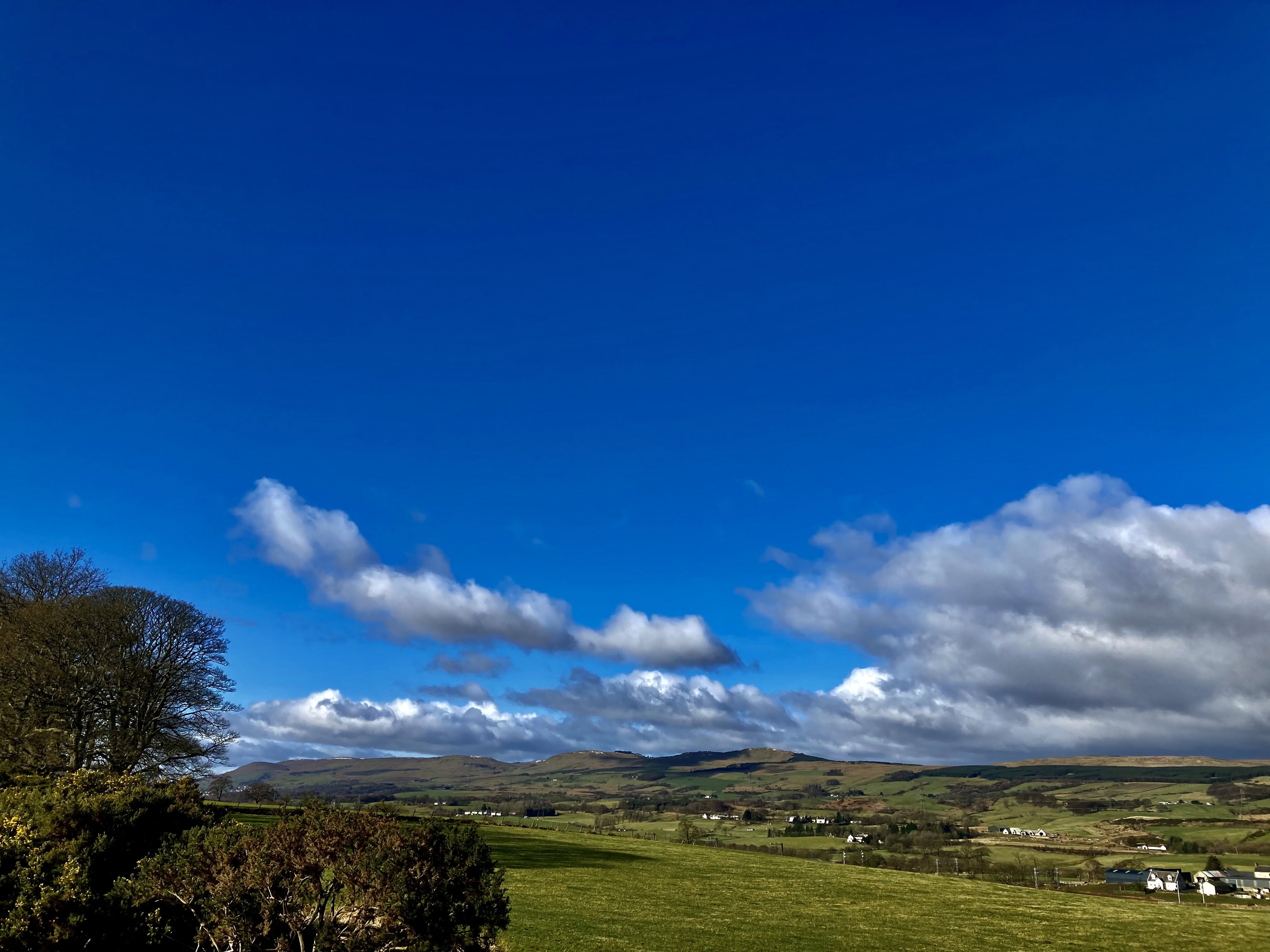 Blue Skies Over the Hills  — Weekend Sky #57