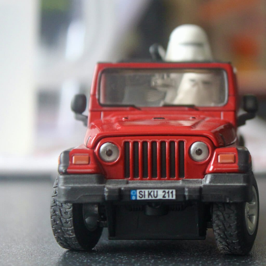 Two Stormtroopers and a Jeep