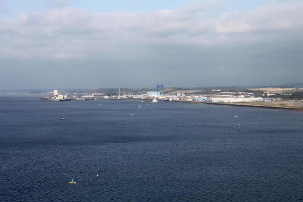 Rosyth from Forth Road Bridge