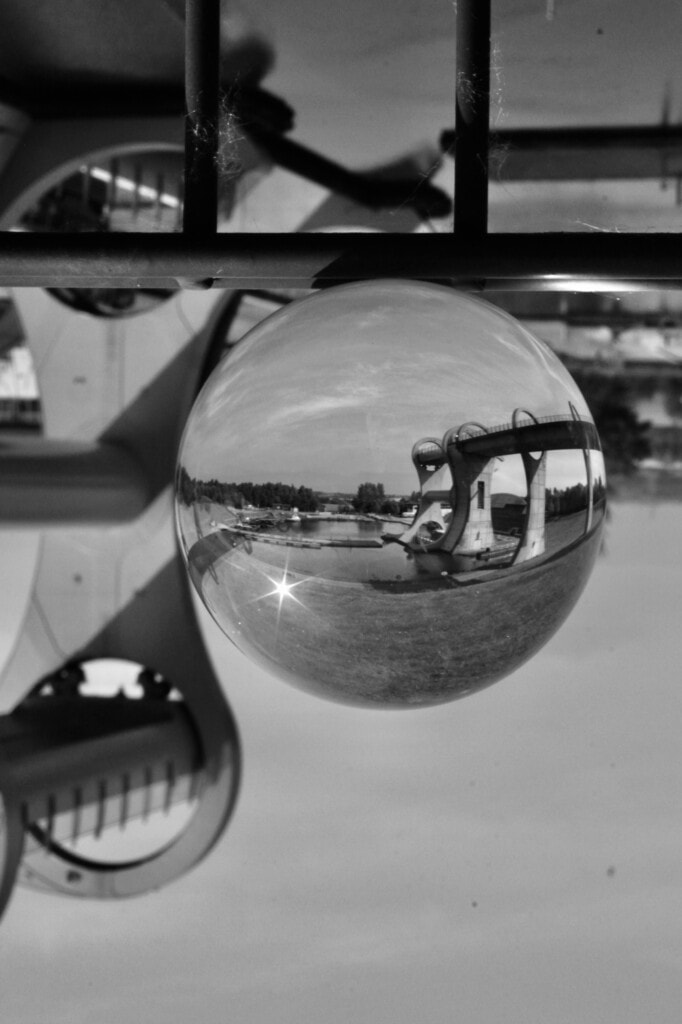 Falkirk Wheel in a lensball