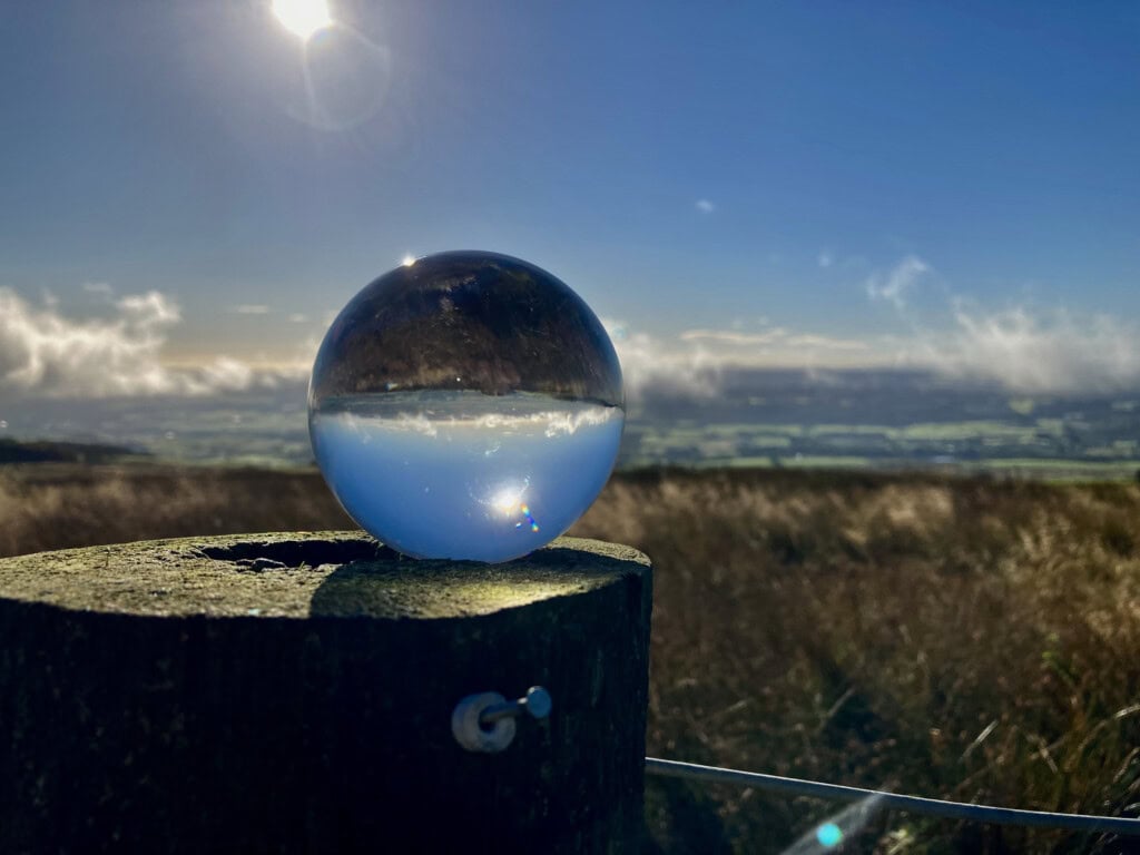 Lensball landscape