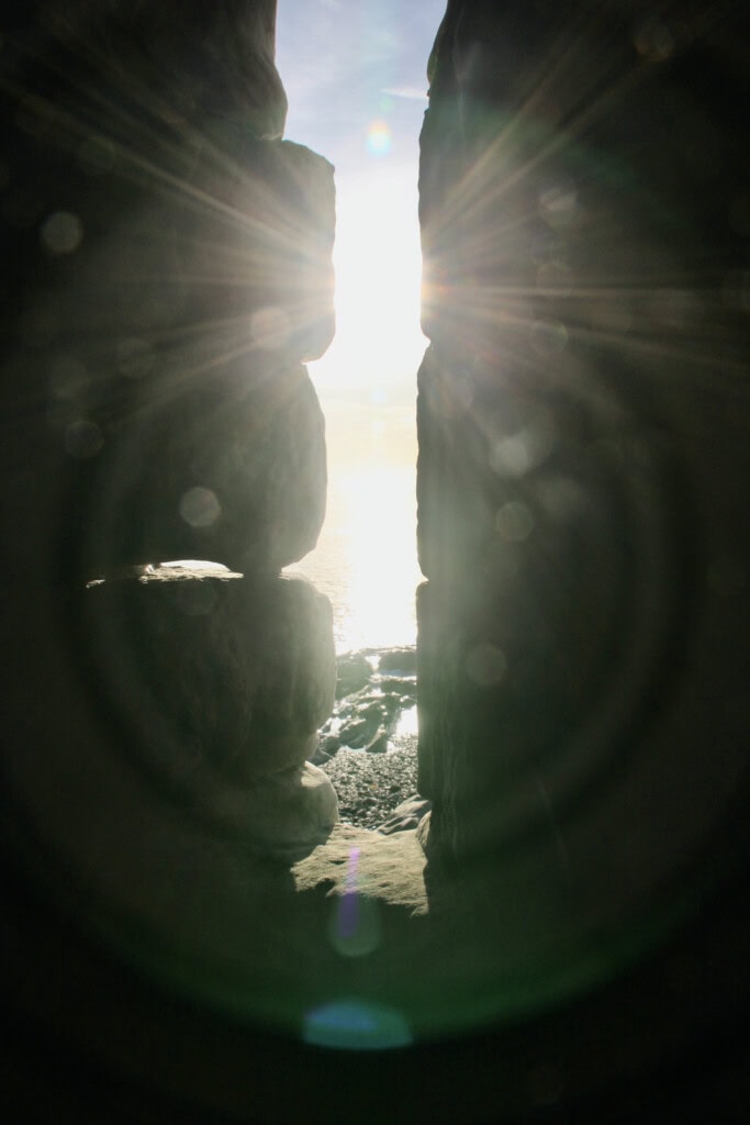 Sun through an arrow slit