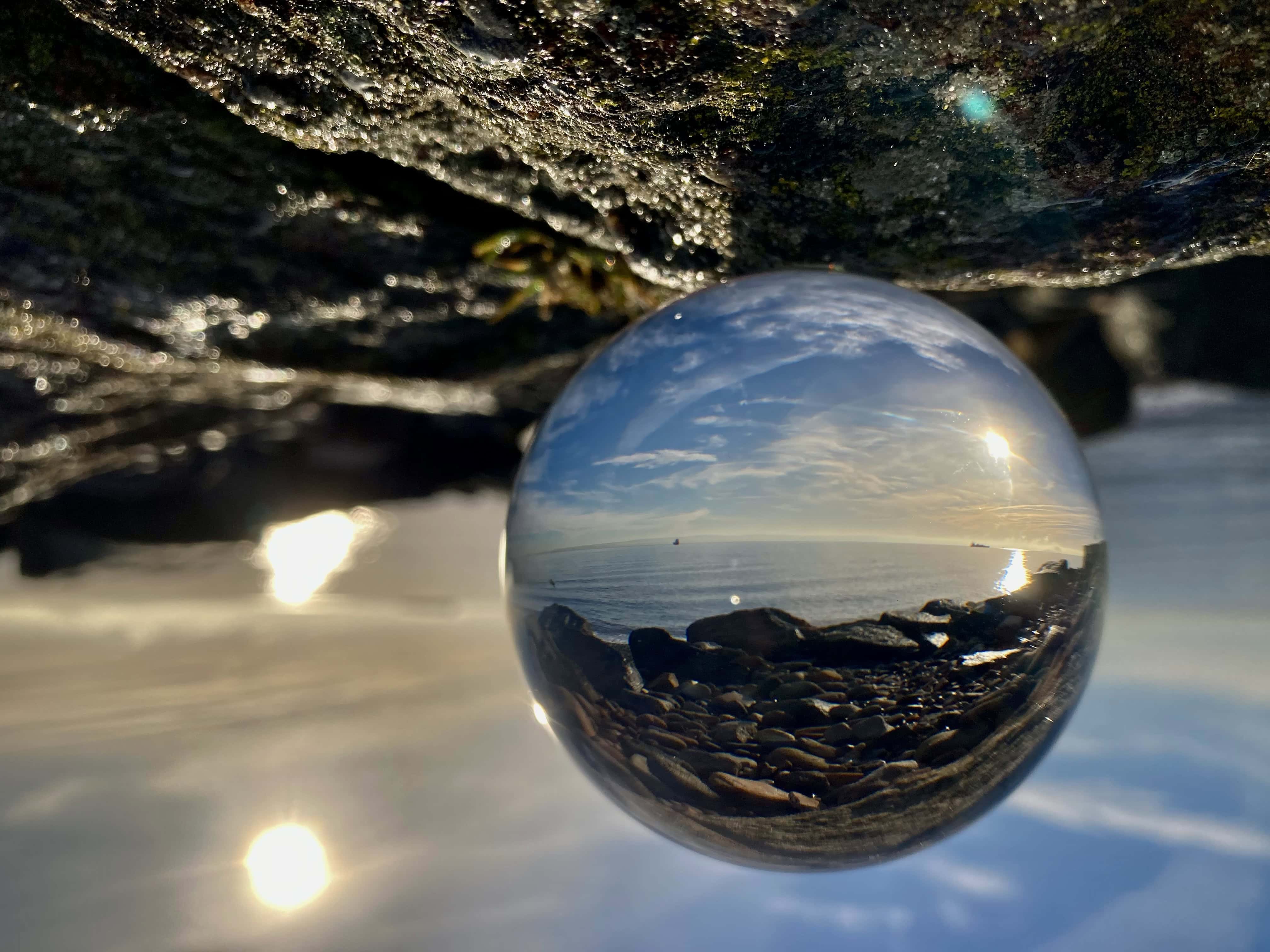 Lensball Seascape — Cellpic Sunday