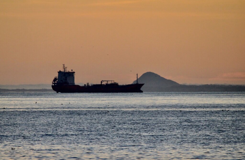 Cargo ship of Firth of Forth
