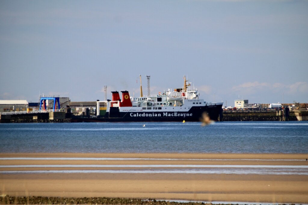 CalMac Ferry at Troon Harbour