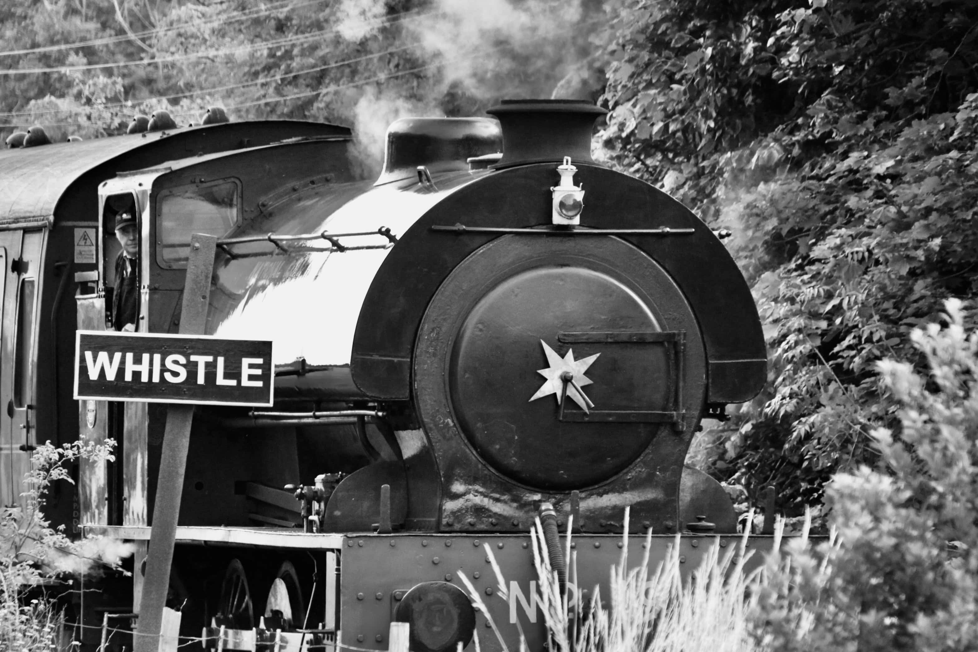 Old Steam Train — Monochrome Madness