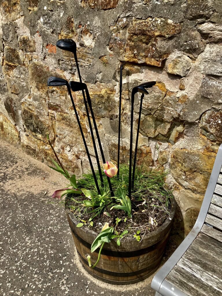 Golf Club Planter