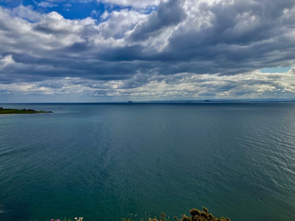 Firth of Forth from clifftop section of Fife Coastal Path
