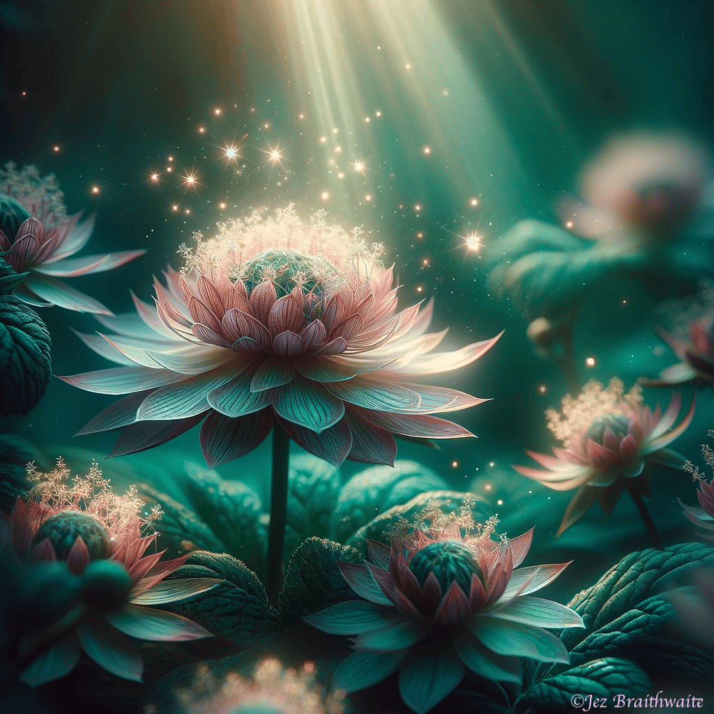 Great Masterwort: FOTD Dec 31 with Magical AI Artistry
