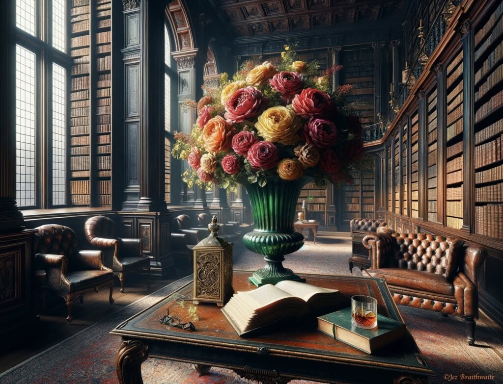 Bouquet takes centre stage in the old library