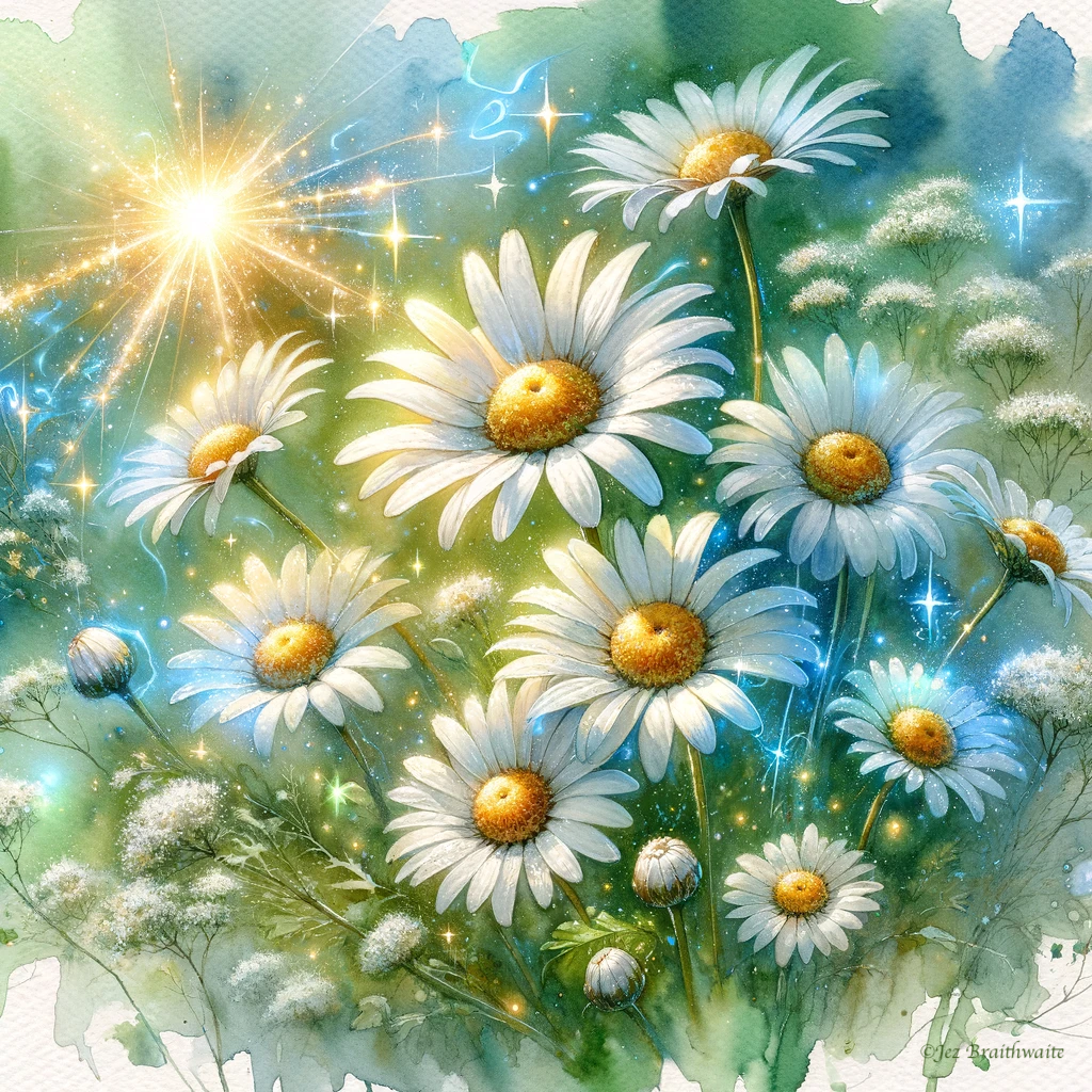 Ox-Eye Daisies: FOTD Jan 30 with AI Artistry