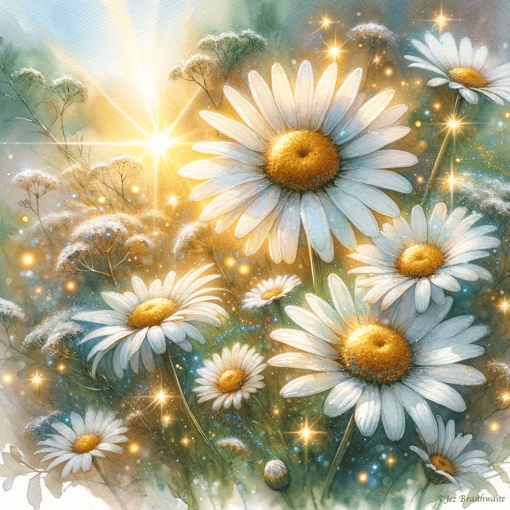 Ox-Eye Daisies: FOTD Jan 31 with AI Artistry