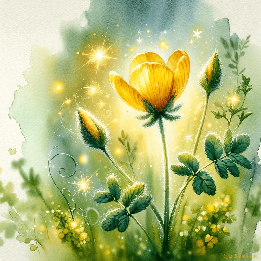 Meadow Vetchling: FOTD Jan 28 with AI Artistry