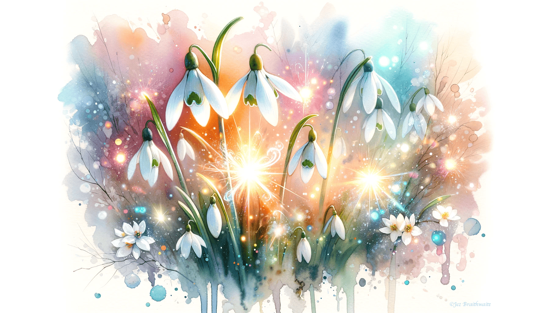 First Snowdrops: FOTD Jan 26 with AI Artistry